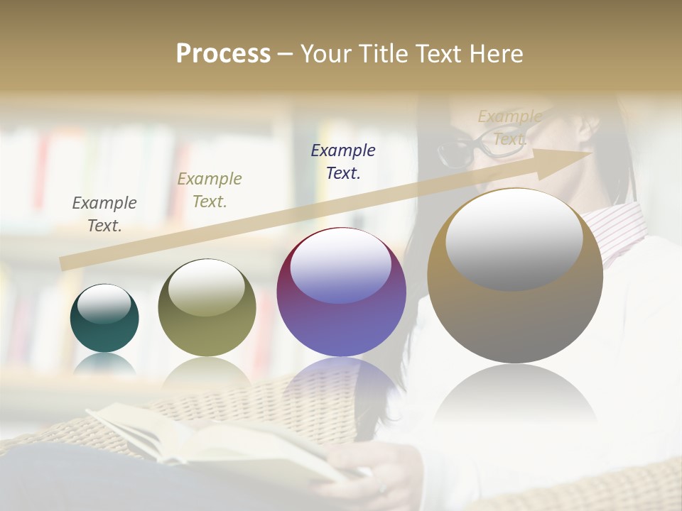 Attractive Smiling Person PowerPoint Template