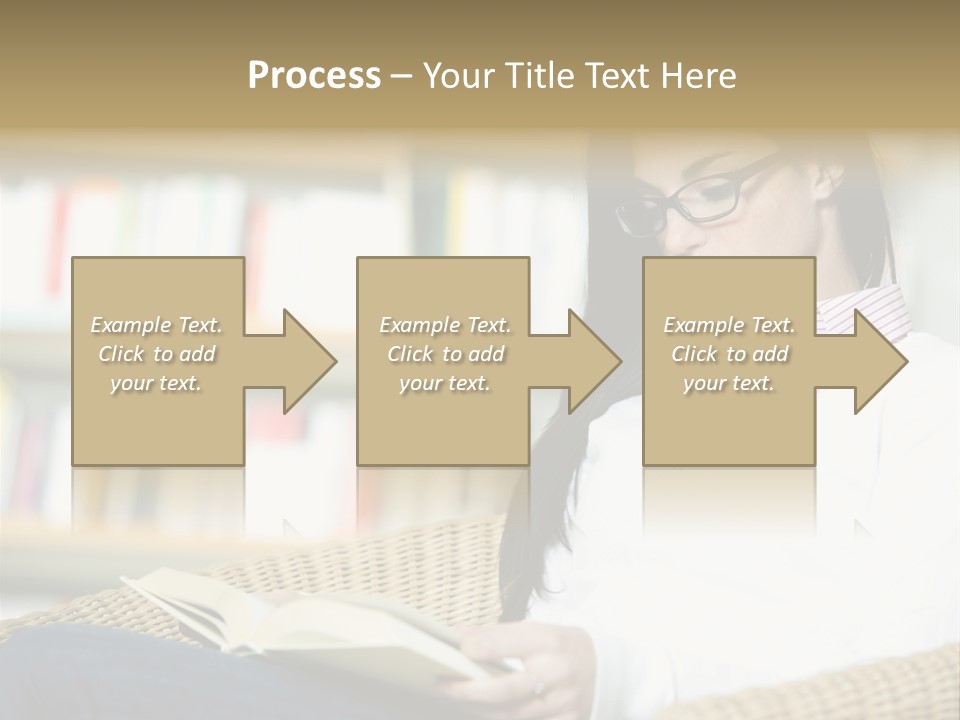 Attractive Smiling Person PowerPoint Template