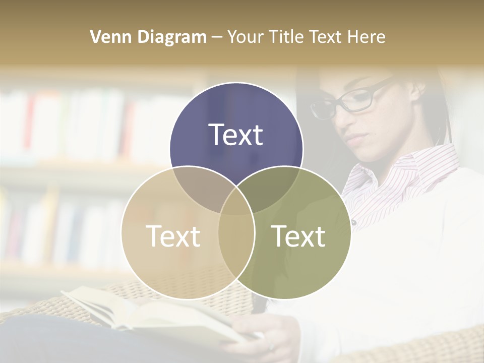 Attractive Smiling Person PowerPoint Template