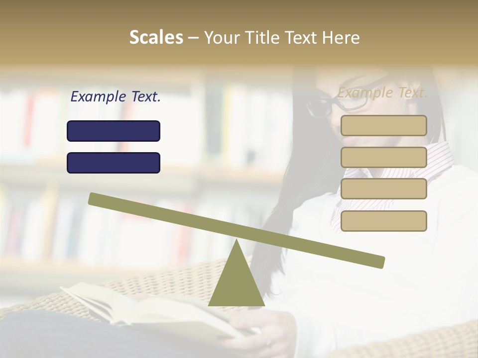 Attractive Smiling Person PowerPoint Template