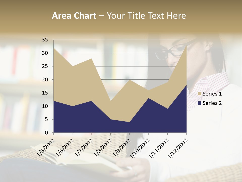 Attractive Smiling Person PowerPoint Template