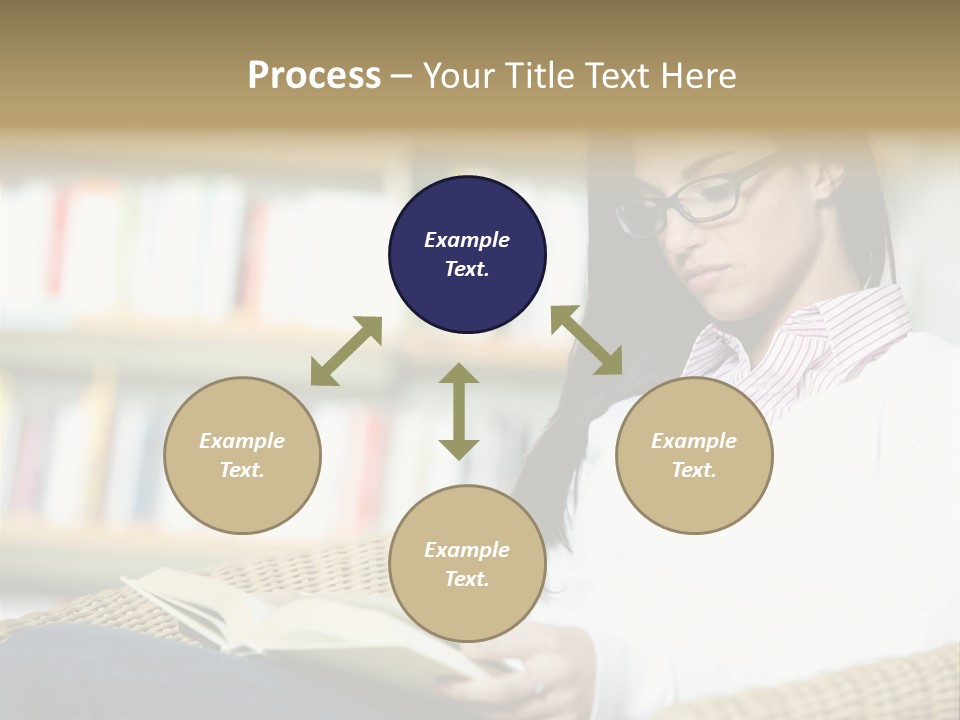 Attractive Smiling Person PowerPoint Template