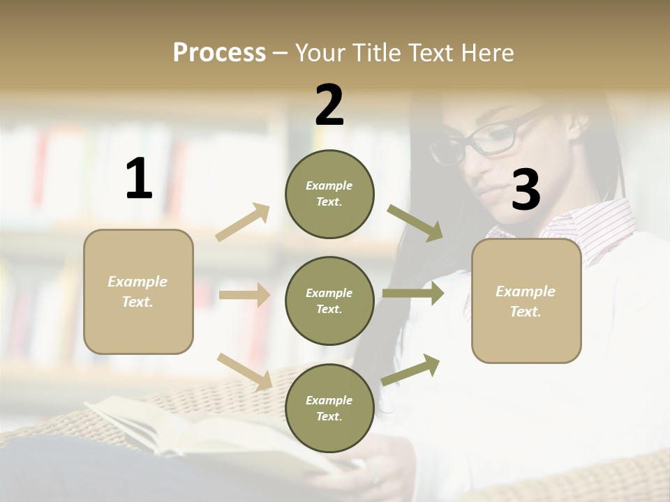 Attractive Smiling Person PowerPoint Template