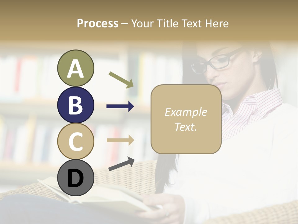 Attractive Smiling Person PowerPoint Template