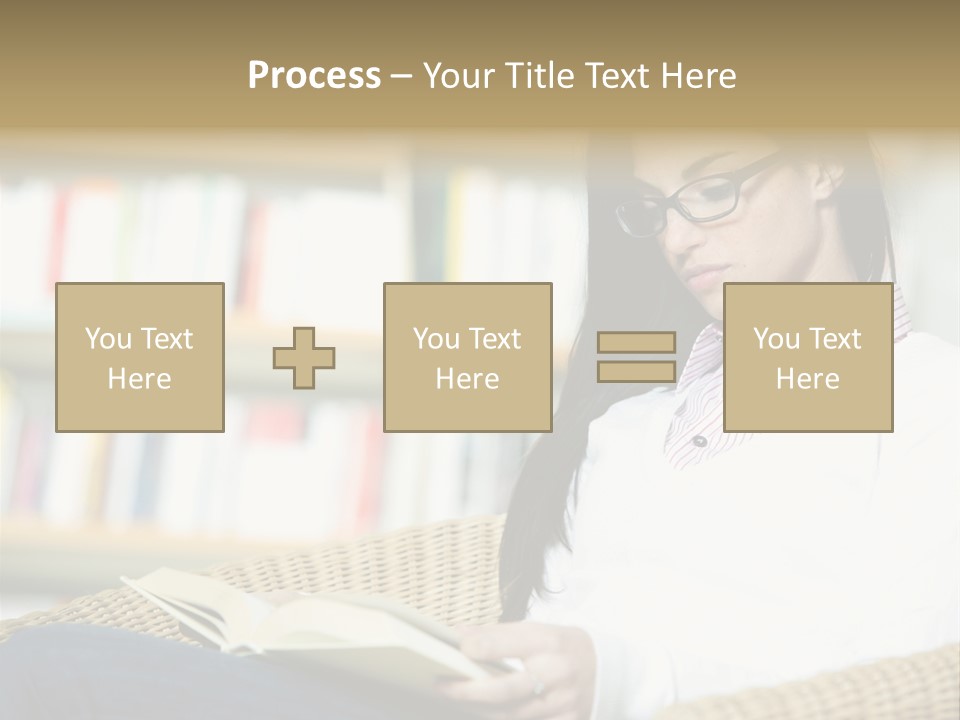 Attractive Smiling Person PowerPoint Template
