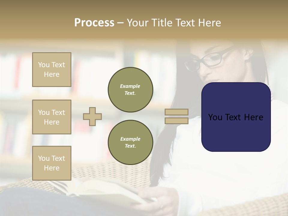 Attractive Smiling Person PowerPoint Template