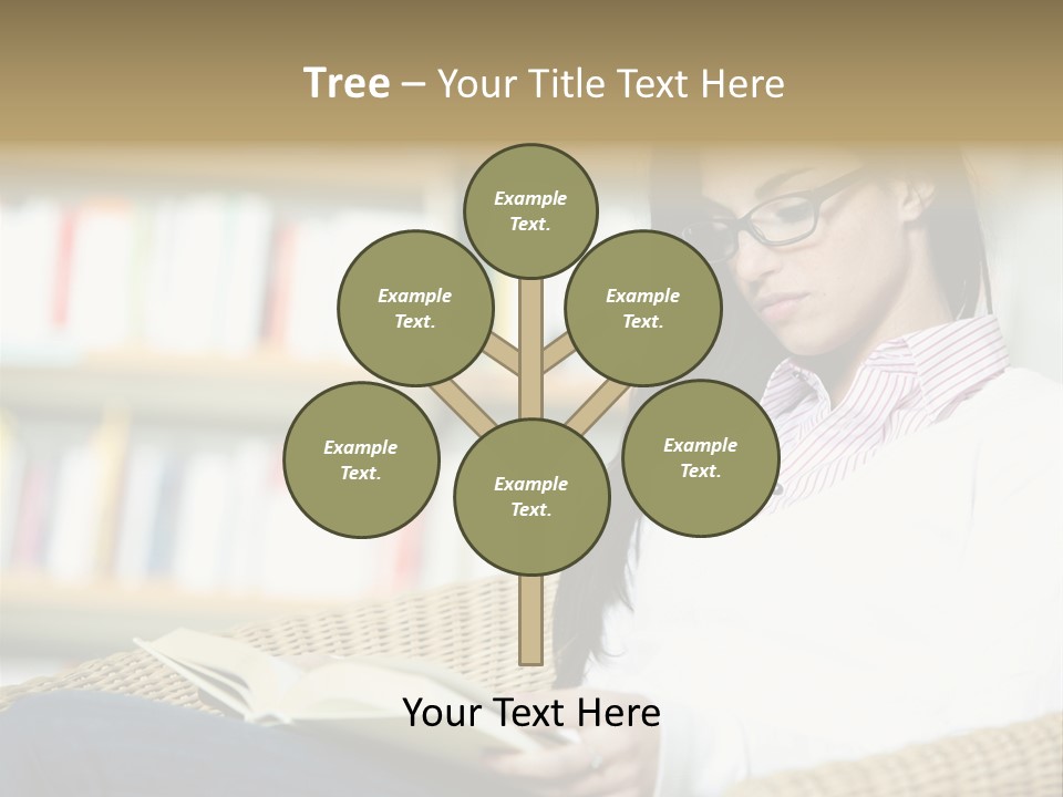 Attractive Smiling Person PowerPoint Template