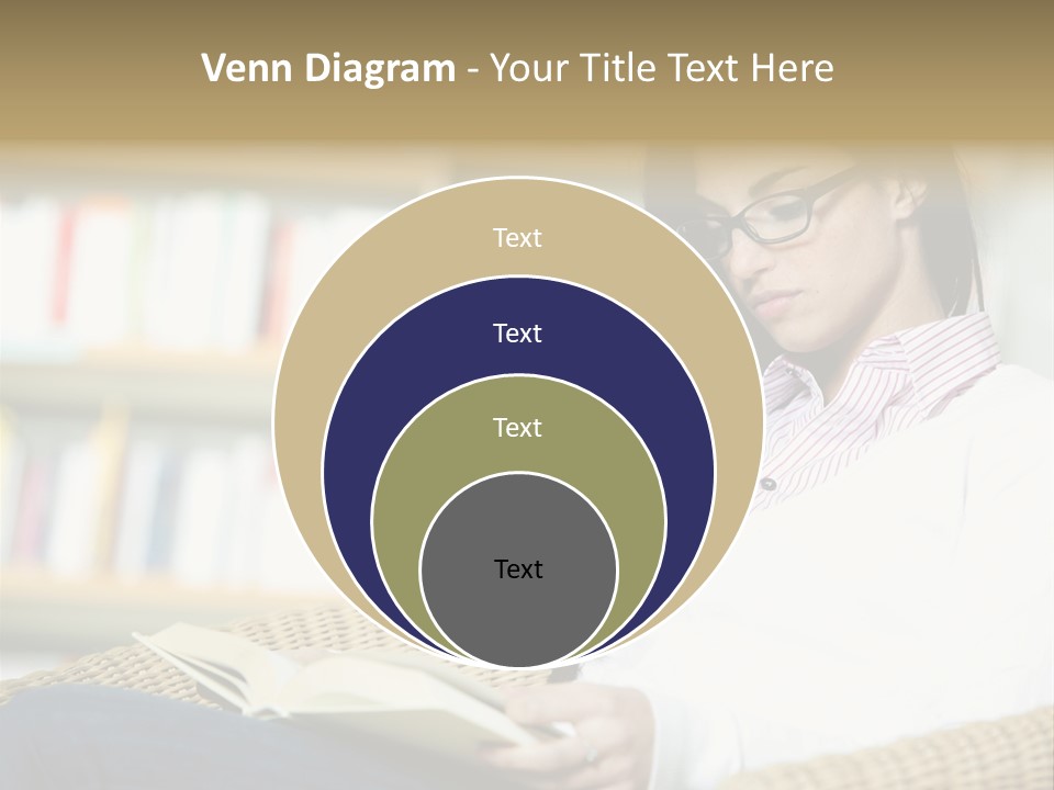 Attractive Smiling Person PowerPoint Template