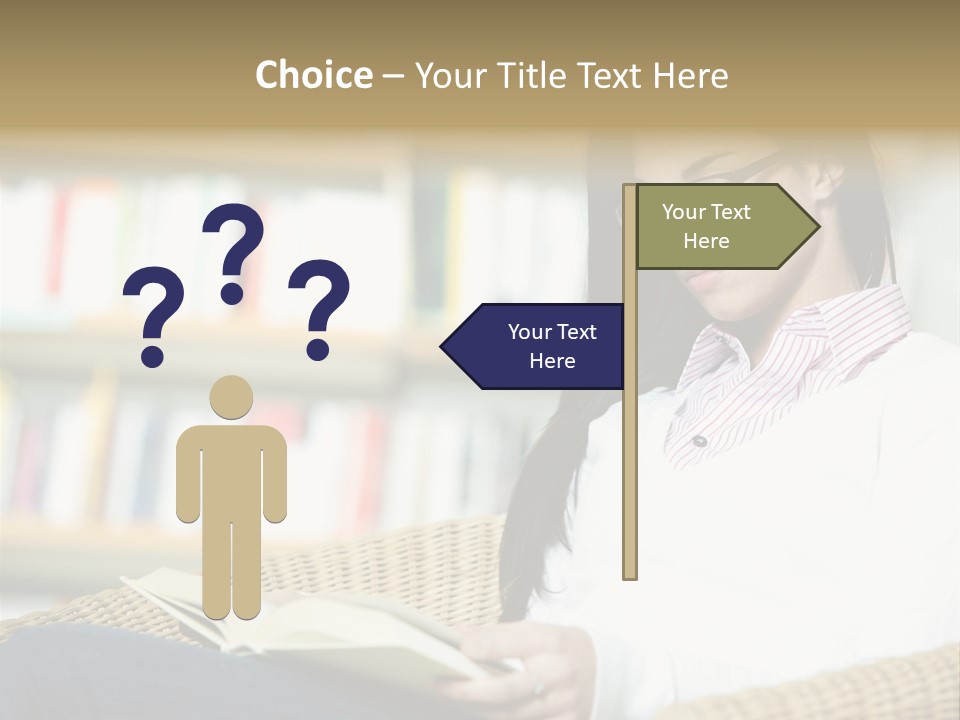 Attractive Smiling Person PowerPoint Template