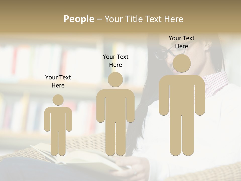 Attractive Smiling Person PowerPoint Template