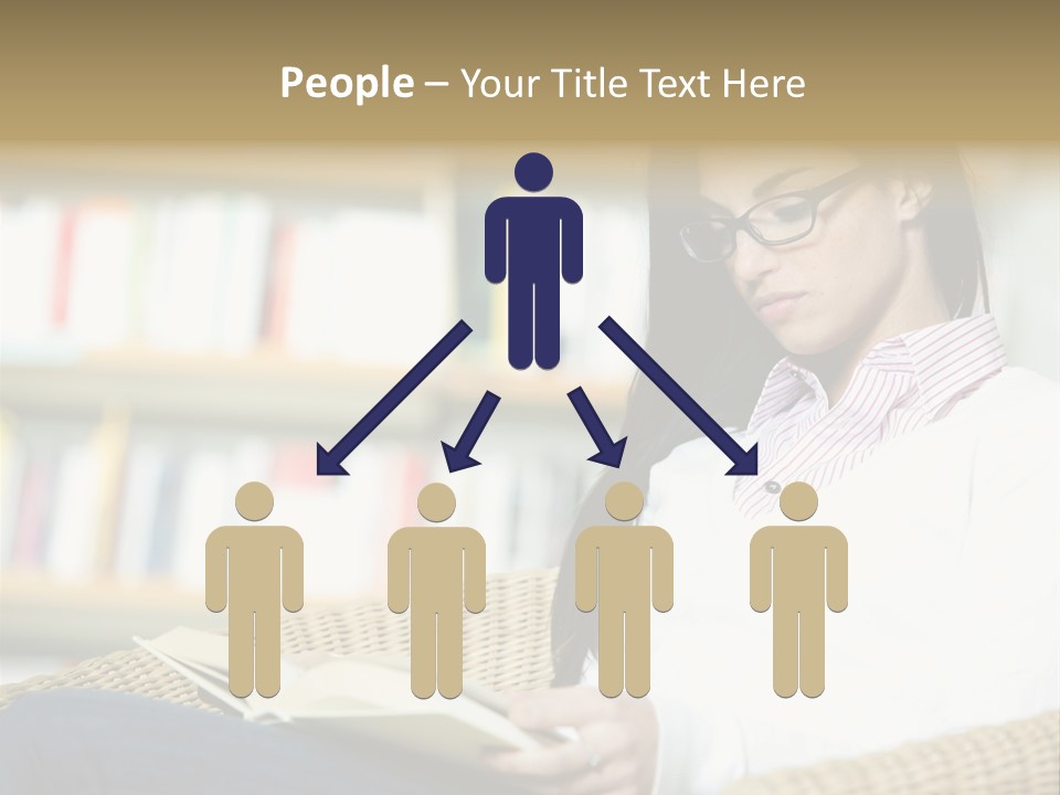 Attractive Smiling Person PowerPoint Template