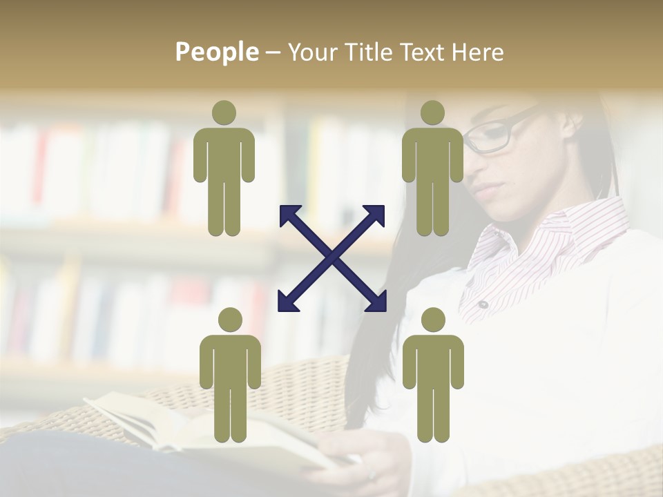 Attractive Smiling Person PowerPoint Template