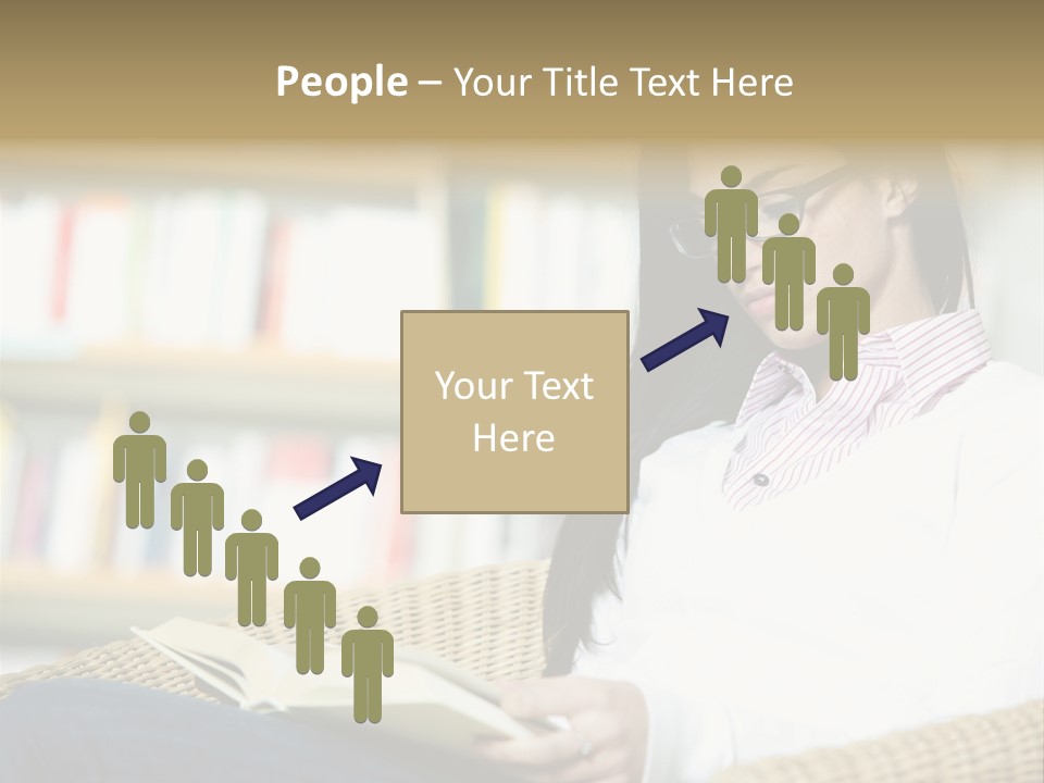 Attractive Smiling Person PowerPoint Template