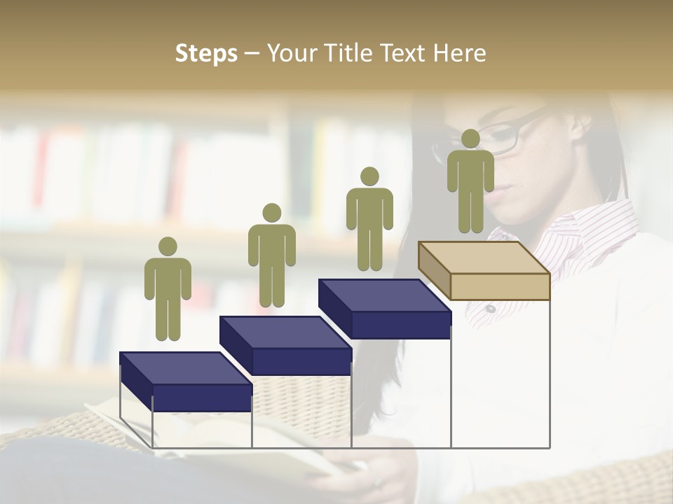 Attractive Smiling Person PowerPoint Template
