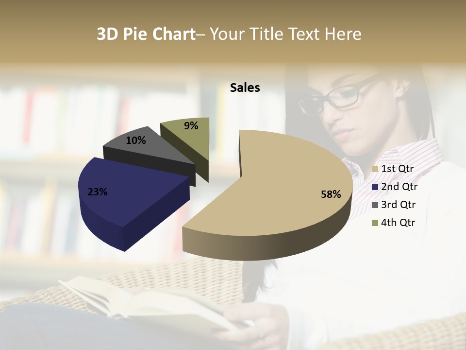 Attractive Smiling Person PowerPoint Template