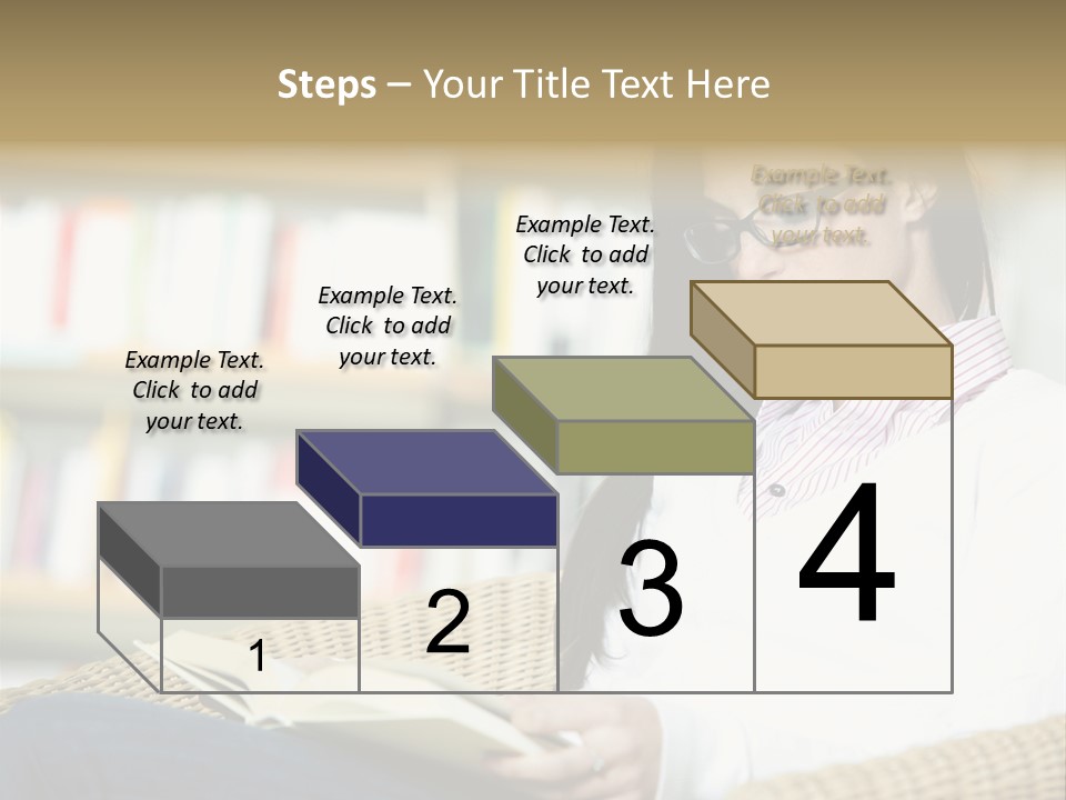 Attractive Smiling Person PowerPoint Template