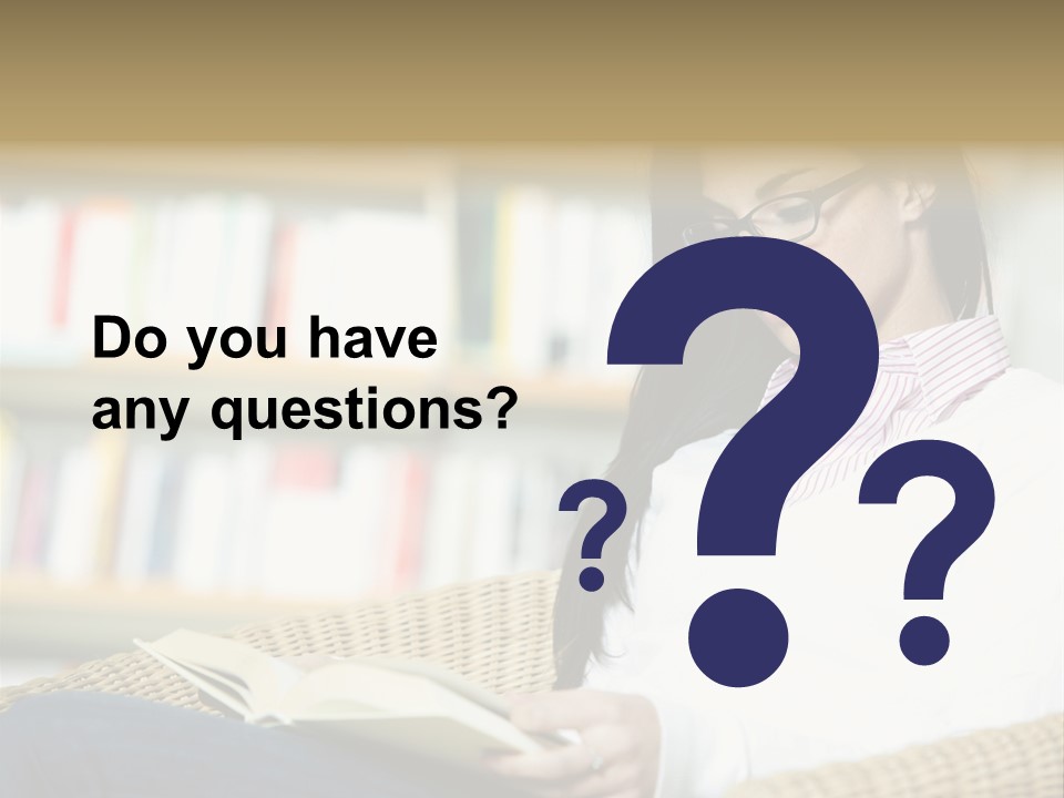 Attractive Smiling Person PowerPoint Template