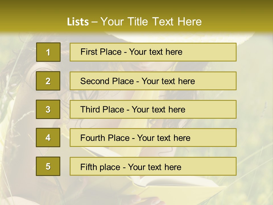 Years  Reading PowerPoint Template