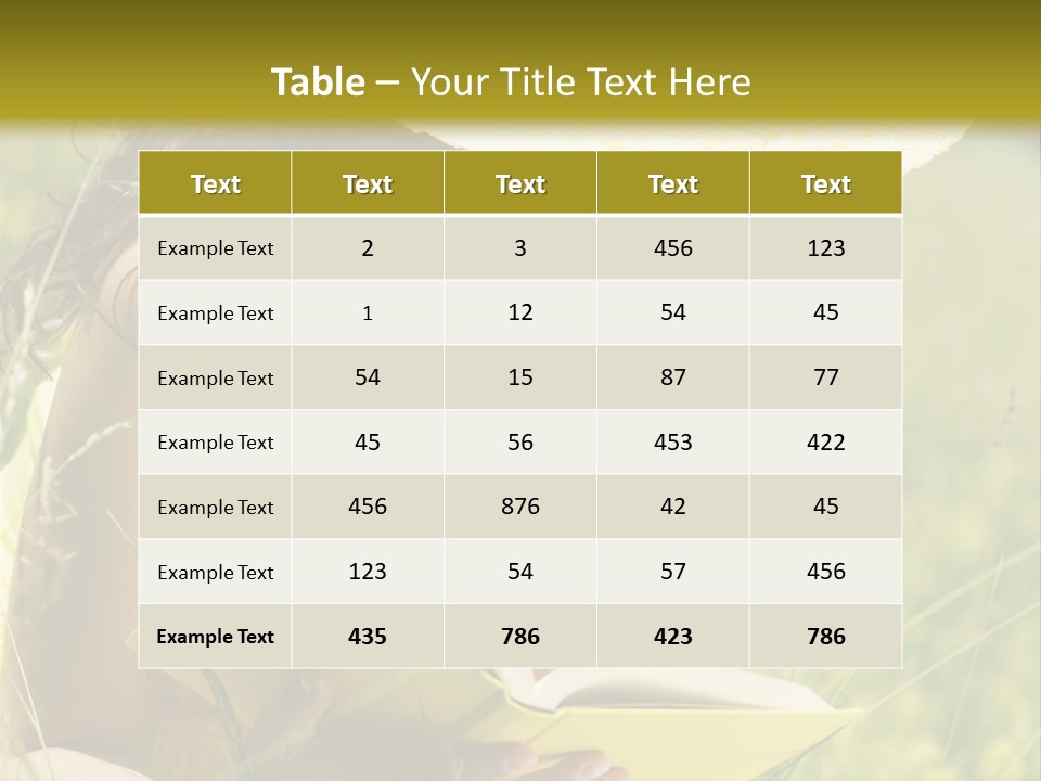 Years  Reading PowerPoint Template