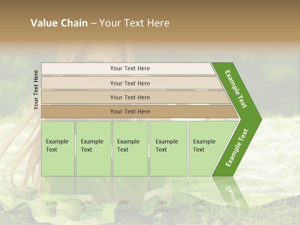 Female One Person Blonde PowerPoint Template