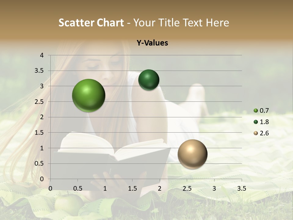 Female One Person Blonde PowerPoint Template