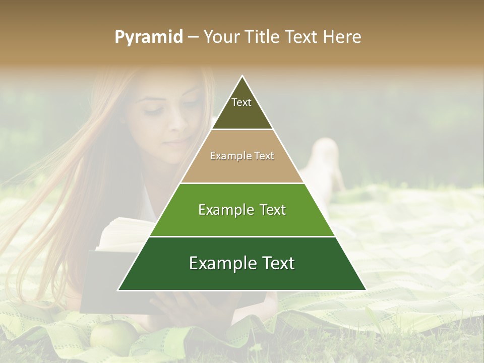 Female One Person Blonde PowerPoint Template