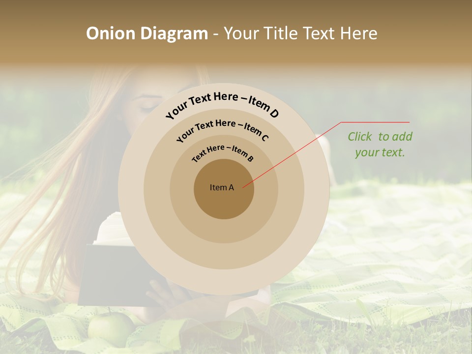 Female One Person Blonde PowerPoint Template