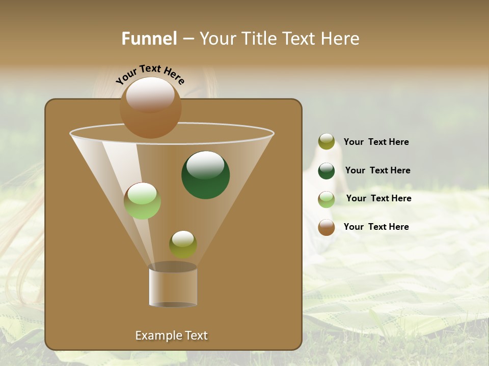 Female One Person Blonde PowerPoint Template