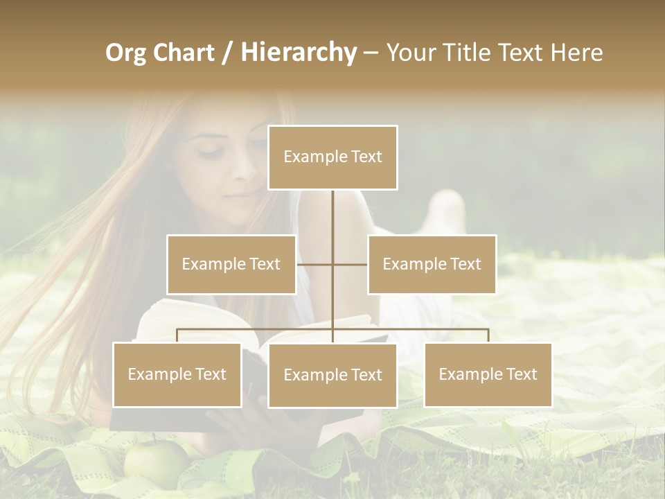 Female One Person Blonde PowerPoint Template