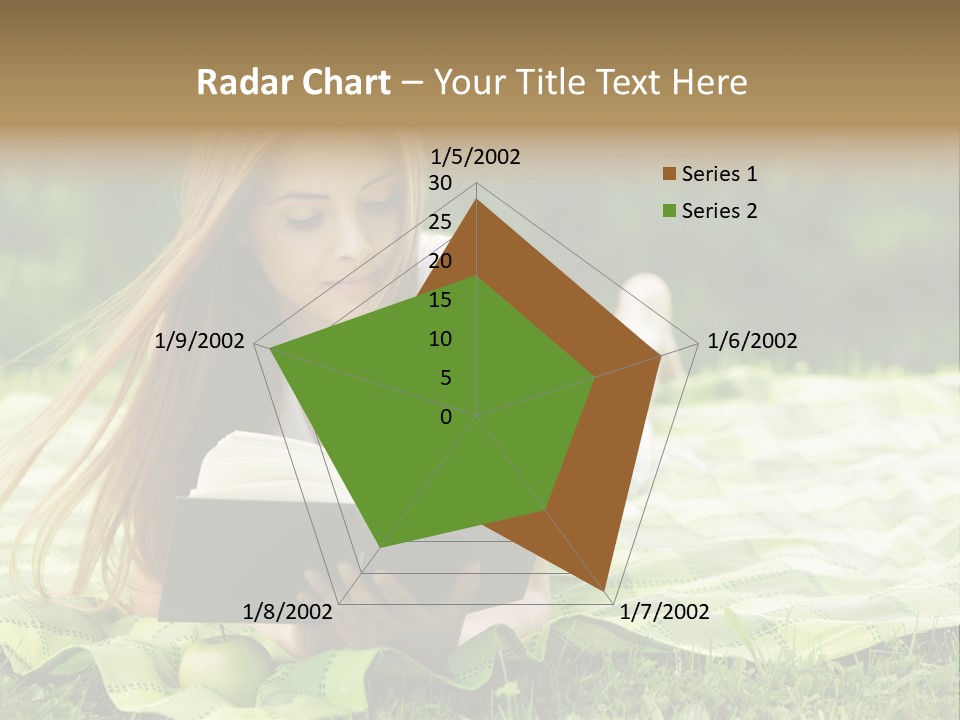 Female One Person Blonde PowerPoint Template