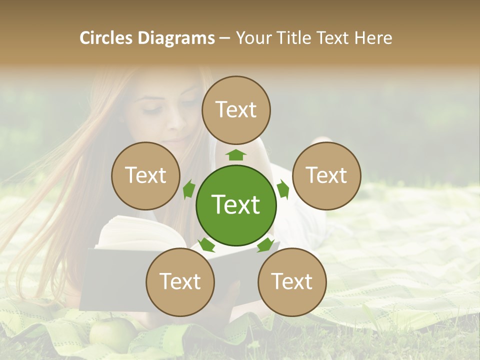 Female One Person Blonde PowerPoint Template