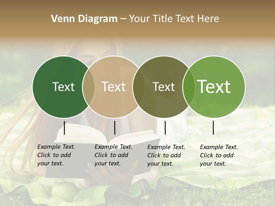 Female One Person Blonde PowerPoint Template