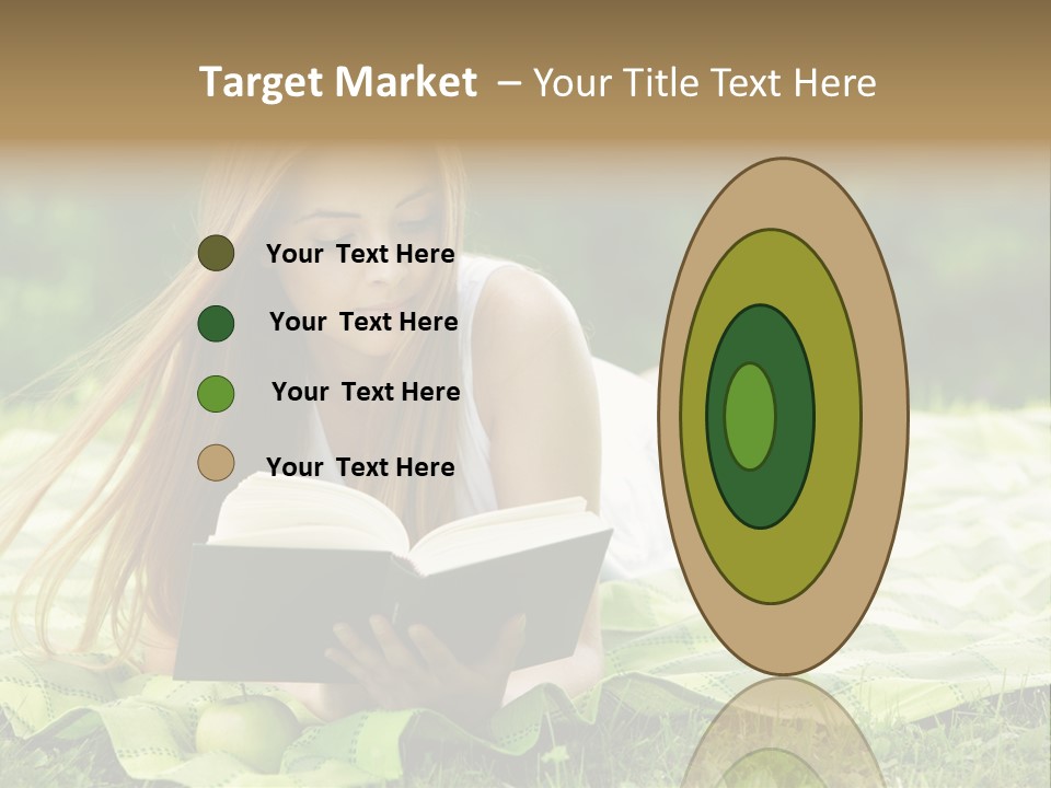 Female One Person Blonde PowerPoint Template