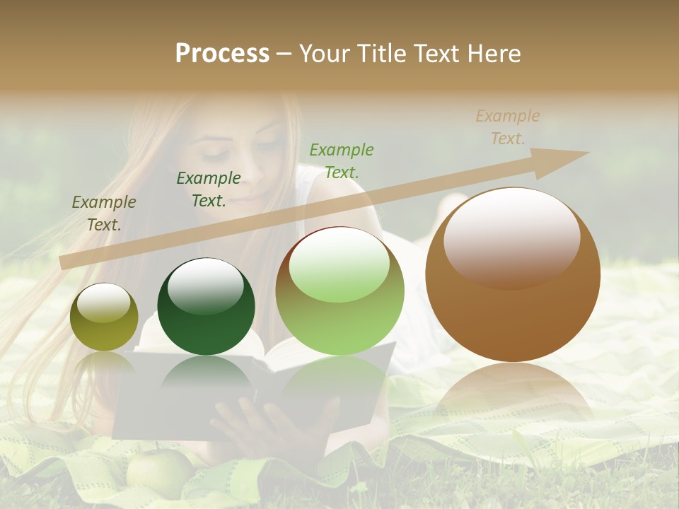Female One Person Blonde PowerPoint Template