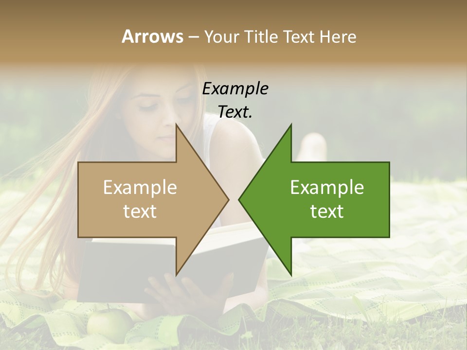 Female One Person Blonde PowerPoint Template