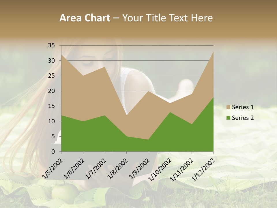 Female One Person Blonde PowerPoint Template