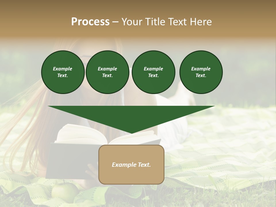 Female One Person Blonde PowerPoint Template