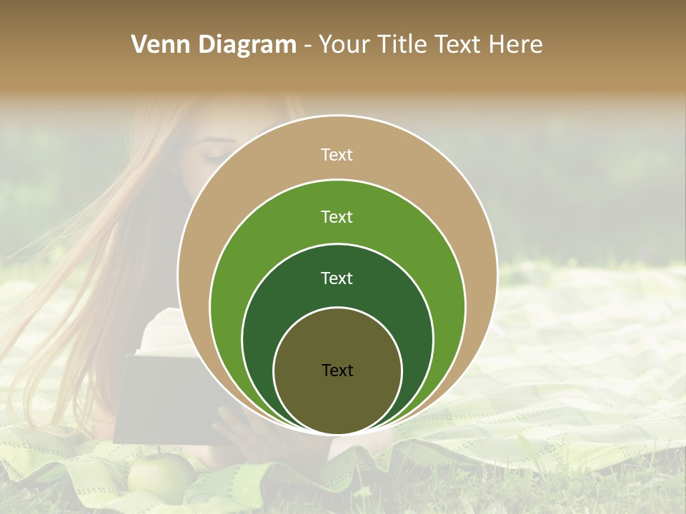 Female One Person Blonde PowerPoint Template