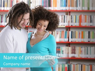 Young Man Rastafarian Studying PowerPoint Template