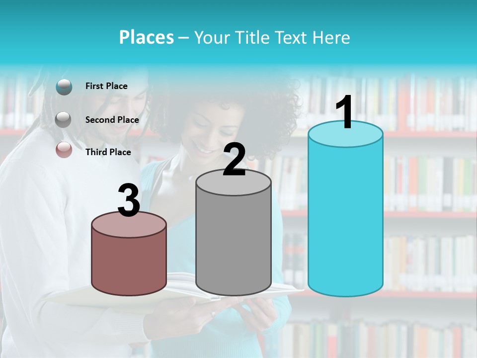 Young Man Rastafarian Studying PowerPoint Template