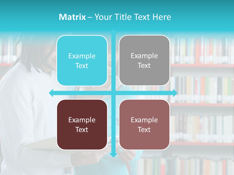 Young Man Rastafarian Studying PowerPoint Template