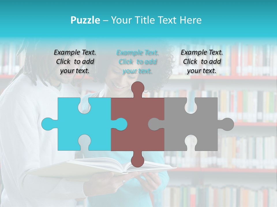 Young Man Rastafarian Studying PowerPoint Template