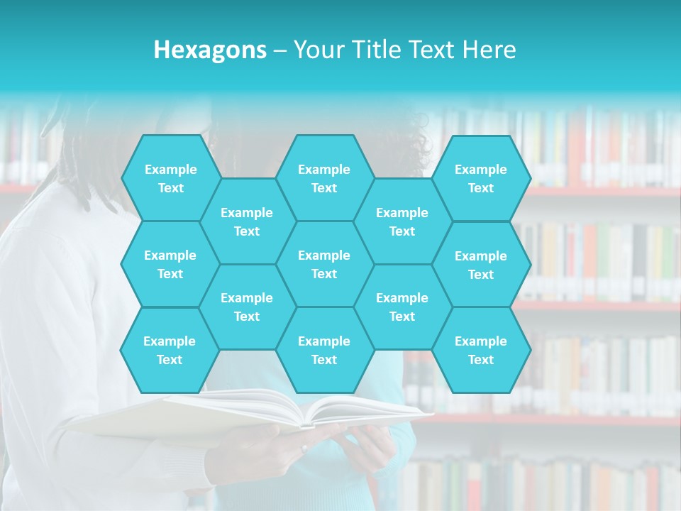 Young Man Rastafarian Studying PowerPoint Template