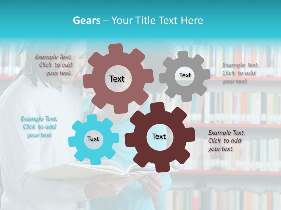 Young Man Rastafarian Studying PowerPoint Template