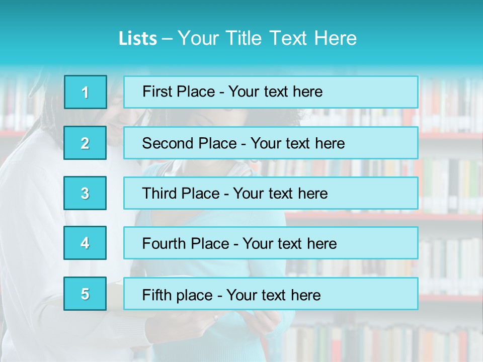 Young Man Rastafarian Studying PowerPoint Template