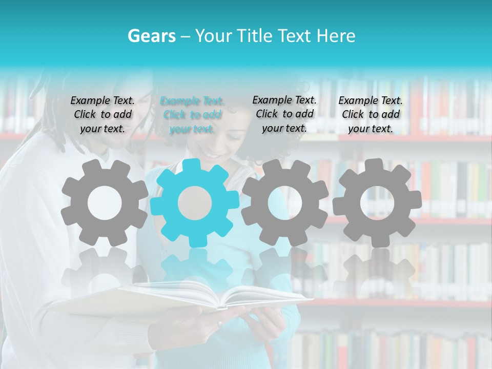 Young Man Rastafarian Studying PowerPoint Template