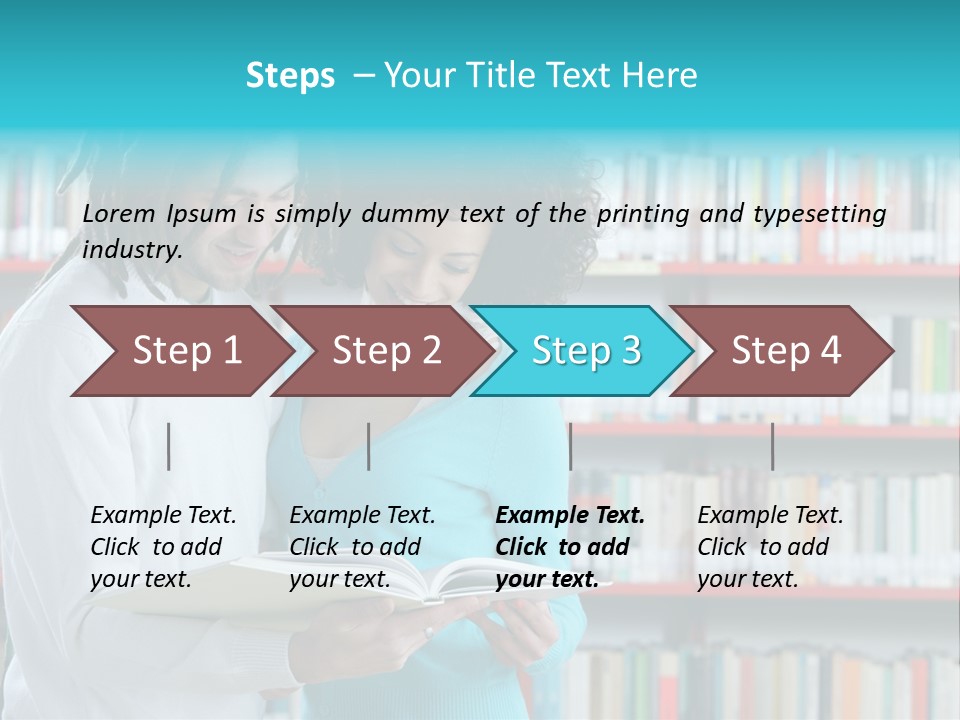 Young Man Rastafarian Studying PowerPoint Template