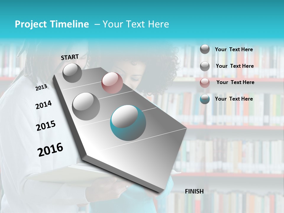 Young Man Rastafarian Studying PowerPoint Template