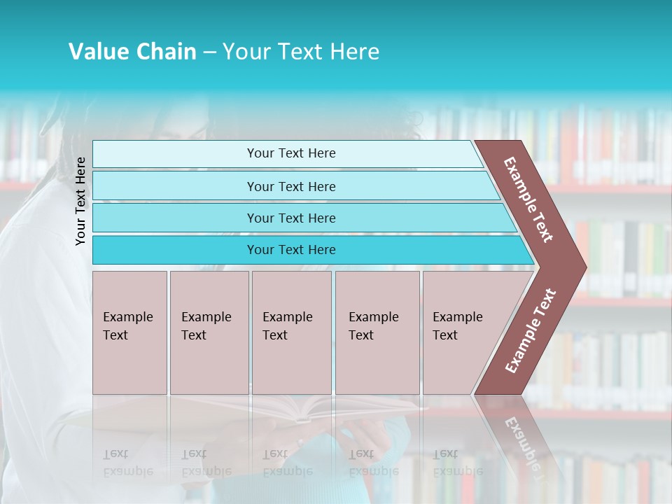Young Man Rastafarian Studying PowerPoint Template