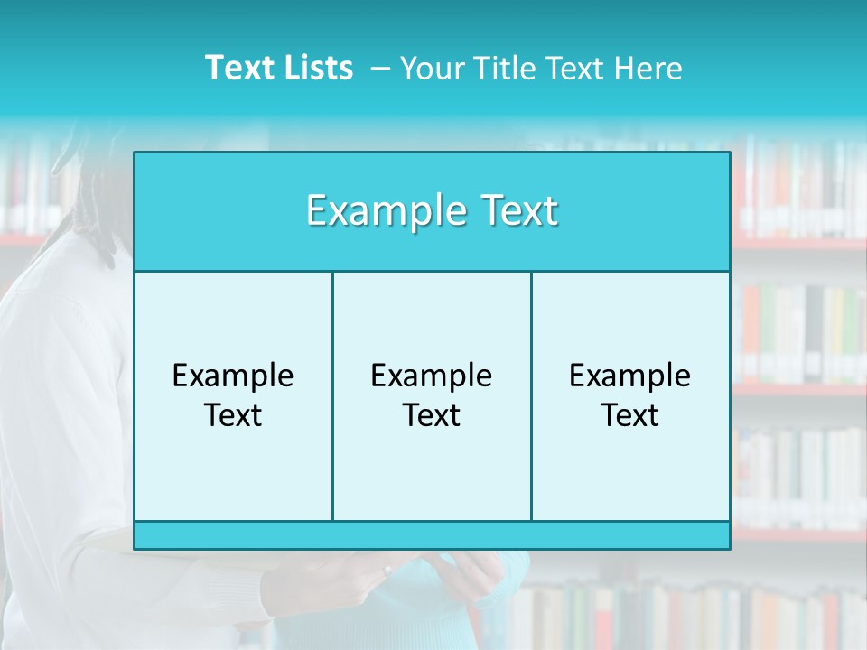 Young Man Rastafarian Studying PowerPoint Template